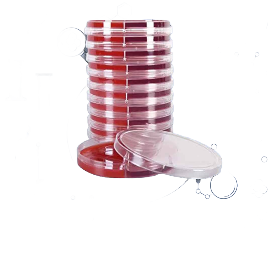 محیط کشت آماده میکروبی  2 * Blood agar/EMB 8CM